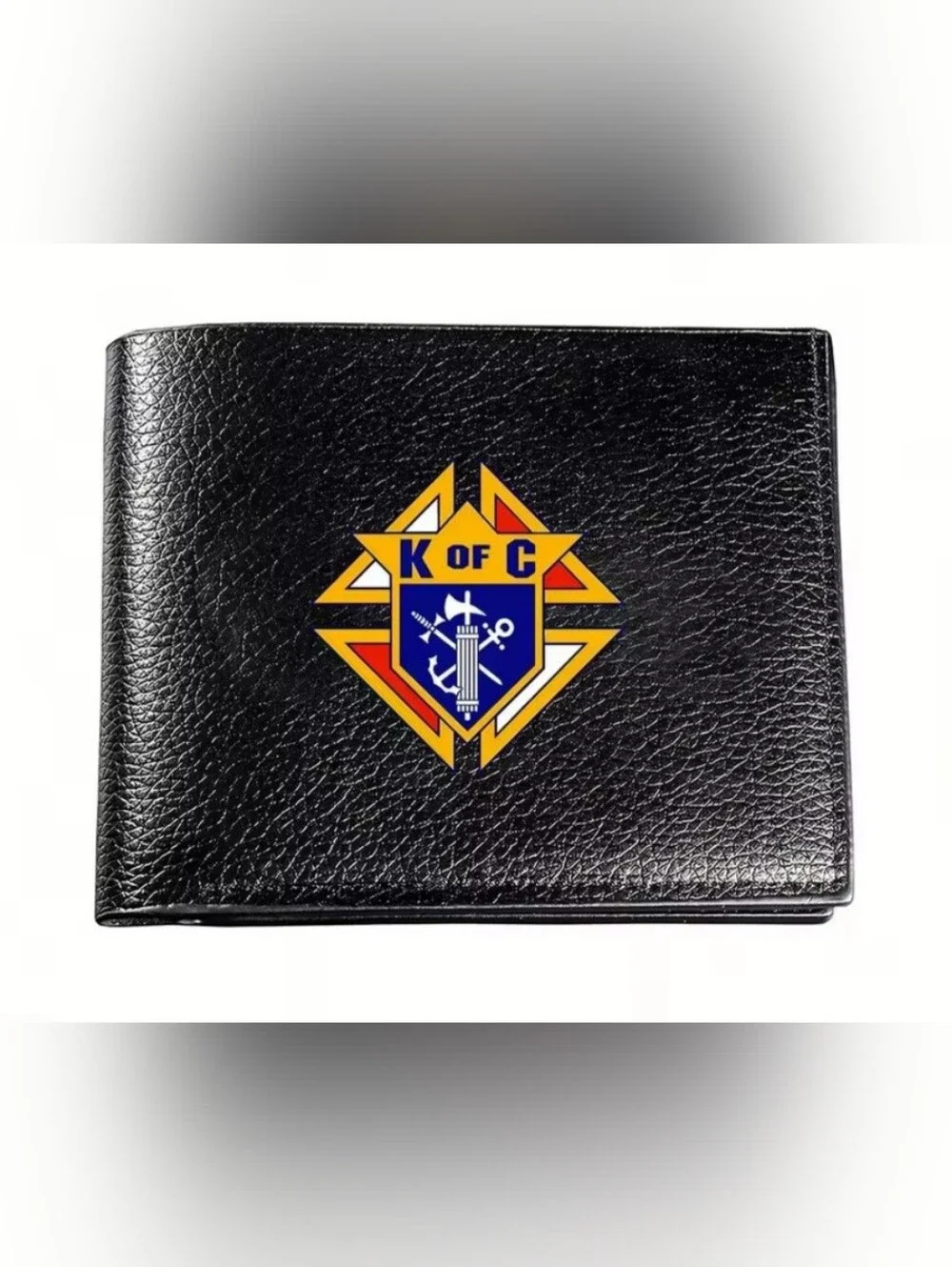 New Knights Of Columbus Black Bi-Fold Wallet
